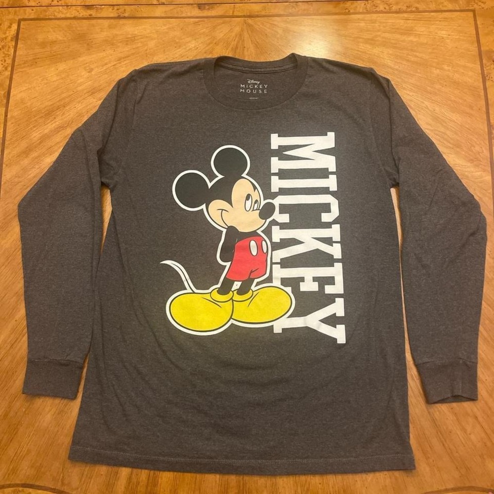 Mickey Mouse Long Sleeve Shirt Men's Medium Disney Graphic Tee